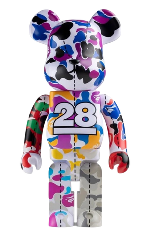 MEDICOM BE@RBRICK x BAPE 28TH ANNIVERSARY #2 1000%