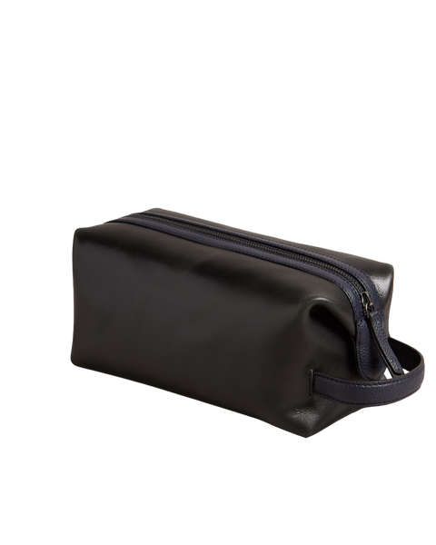 RAYLON WAXY LEATHER WASHBAG