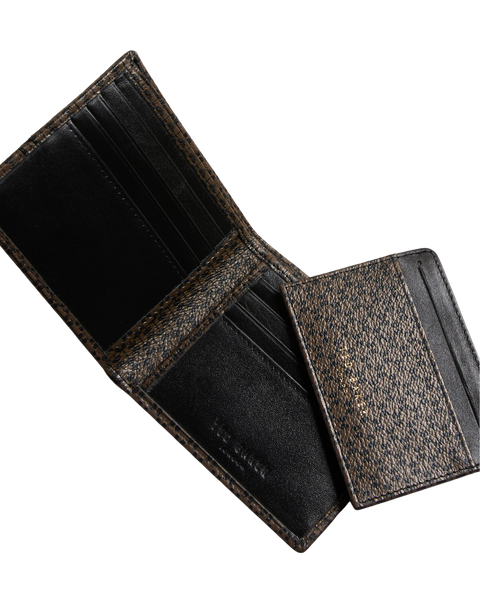 PRIAMON PRINTED LEATHER WALLET & CARDHOLDER SET