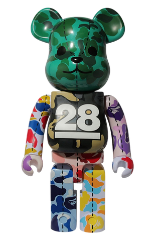 MEDICOM BE@RBRICK x BAPE 28TH ANNIVERSARY #4 1000%