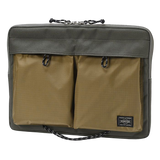 PORTER YOSHIDA & CO HYPE DOCUMENT CASE (STONE GREY & SAND)