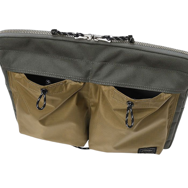 PORTER YOSHIDA & CO HYPE DOCUMENT CASE (STONE GREY & SAND)