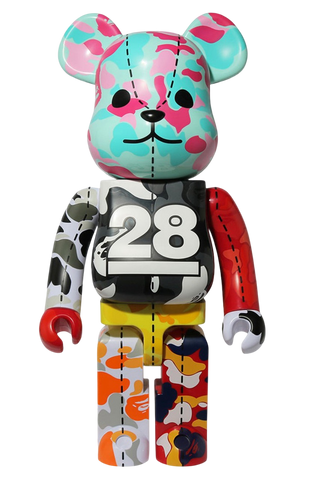 MEDICOM BE@RBRICK x BAPE 28TH ANNIVERSARY #4 1000% | The Rudai
