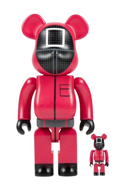 MEDICOM BE@RBRICK SQUID GAMES SQUARE GUARD  100% & 400%