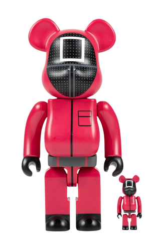 MEDICOM BE@RBRICK SQUID GAMES SQUARE GUARD  100% & 400%
