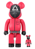 MEDICOM BE@RBRICK SQUID GAMES TRIANGLE GUARD  100% & 400%