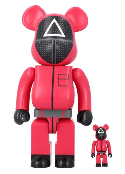 MEDICOM BE@RBRICK SQUID GAMES TRIANGLE GUARD  100% & 400%