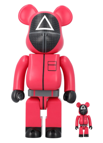 MEDICOM BE@RBRICK SQUID GAMES TRIANGLE GUARD  100% & 400%