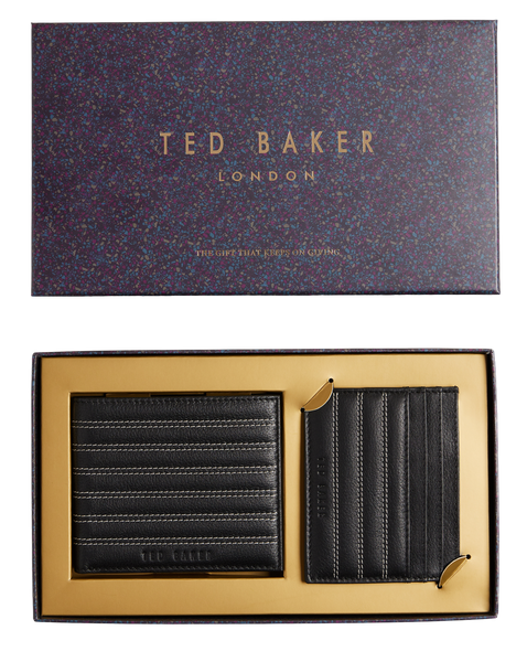 PLASET-WALLET & CARDHOLDER GIFTSET (BLACK)