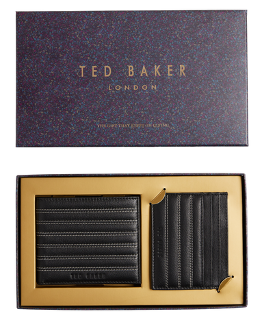 PLASET-WALLET & CARDHOLDER GIFTSET (BLACK)