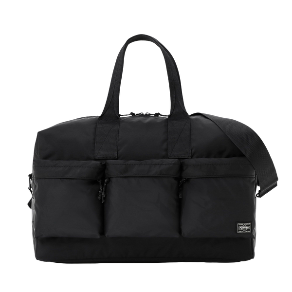 PORTER YOSHIDA & CO FORCE 2 WAY DUFFLE BAG (BLACK)
