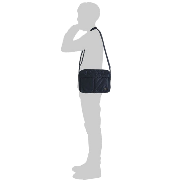 PORTER YOSHIDA & CO TANKER SHOULDER BAG "L" (BLACK)