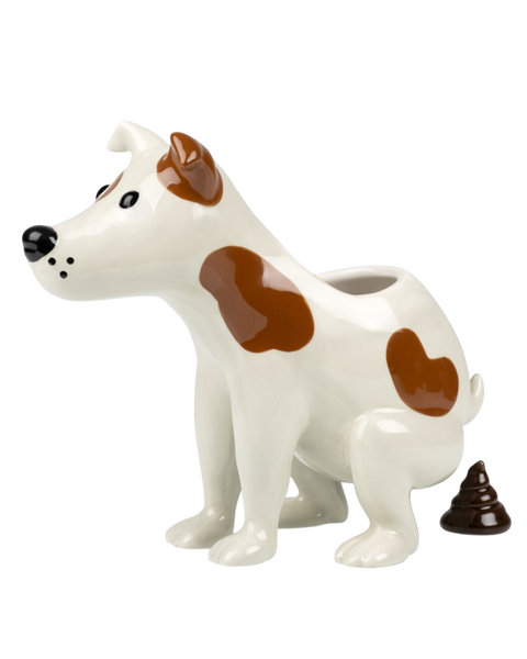 POOPING DOG PLANTER