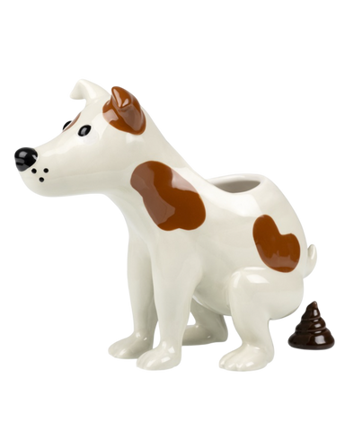 POOPING DOG PLANTER
