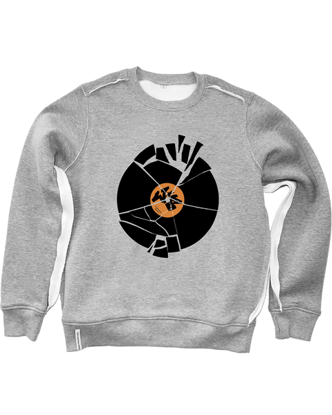AKA SIX x WILD BUNCH x FRAGMENT BROKEN RECORD SWEAT (MARL GREY)