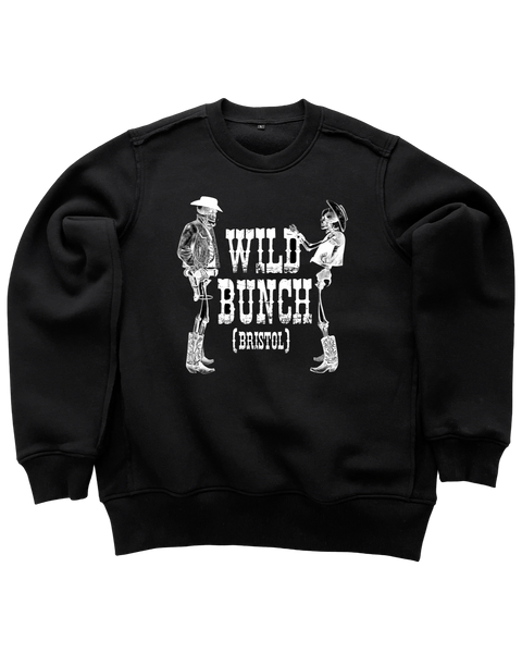 AKA SIX x WILD BUNCH x FRAGMENT SKELETONS SWEAT (BLACK)