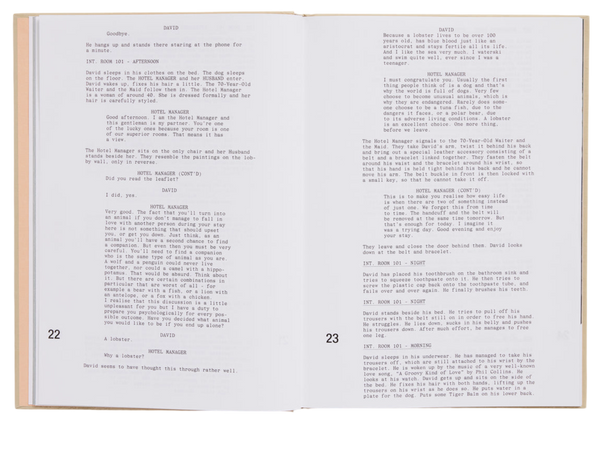 A24-The Lobster Screenplay Book
