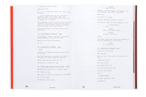 A24-EX MACHINA Screenplay Book
