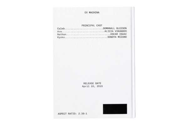 A24-EX MACHINA Screenplay Book