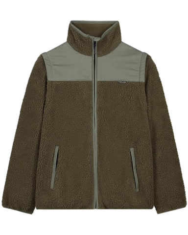 MAIUM TEDDY CARDIGAN (ARMY GREEN)