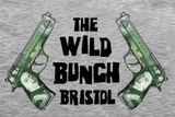 AKA SIX x WILD BUNCH x FRAGMENT CASH GUN TEE (MARL GREY)