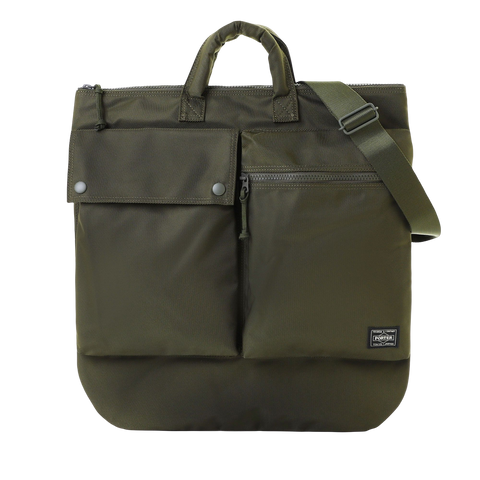 PORTER YOSHIDA & CO UNIT 2 WAY HELMET BAG (OLIVE)