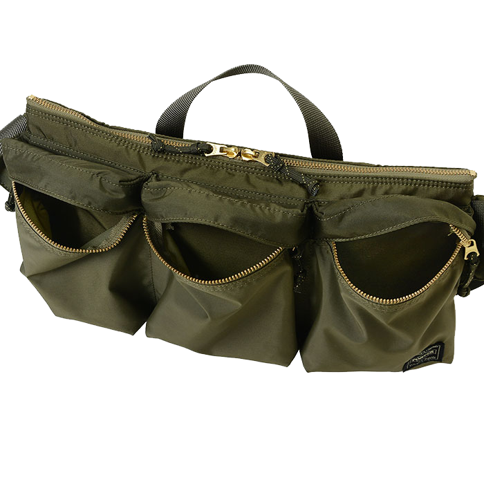 Porter Yoshida Waist Bag Black head porter - Centrevillestore