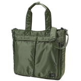 PORTER YOSHIDA & CO TANKER 2 WAY TOTE (SAGE)