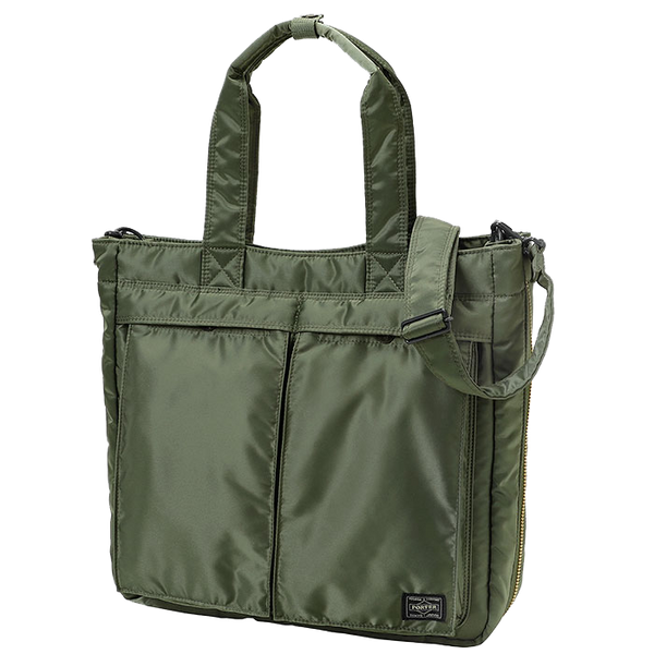 PORTER YOSHIDA & CO TANKER 2 WAY TOTE (SAGE)