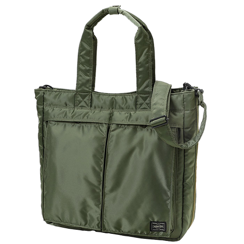 PORTER YOSHIDA & CO TANKER 2 WAY TOTE (SAGE)