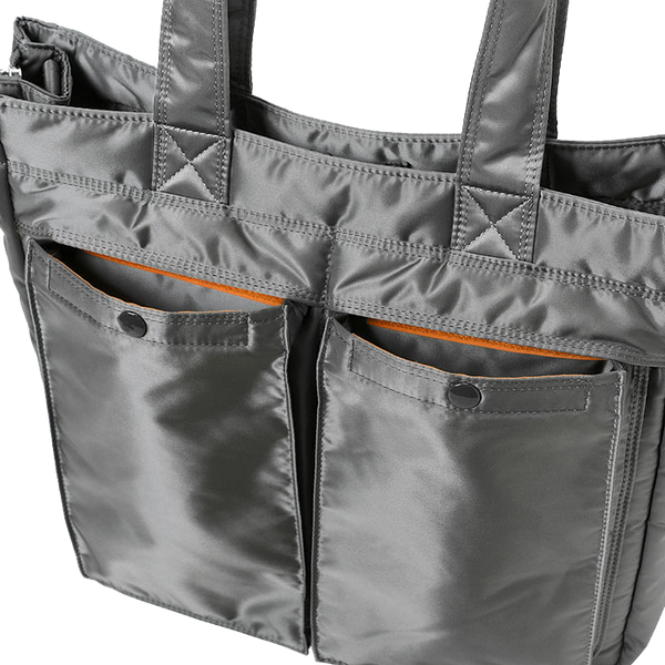 PORTER YOSHIDA & CO TANKER 2 WAY TOTE (SILVER)