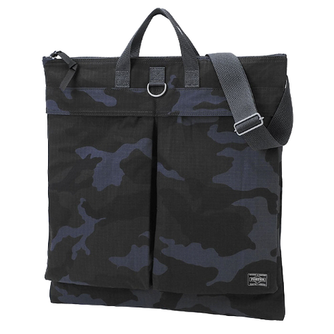 PORTER YOSHIDA & CO PLATOON 2 WAY HELMET BAG (WOODLAND NAVY)