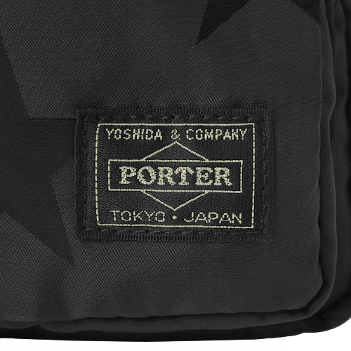 PORTER YOSHIDA & CO FLAG SHOULDER BAG (BLACK)