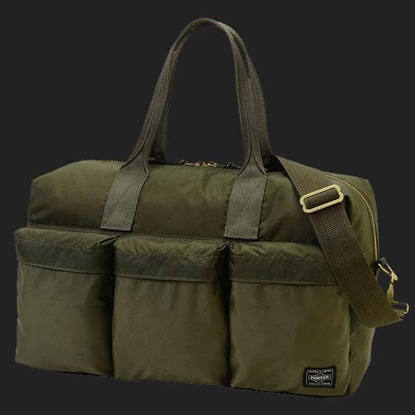 PORTER YOSHIDA & CO (Force 2-Way Duffle Bag) "S" OLIVE