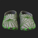 LASSO MEN'S FELT LACE UP SLIPPERS (GREEN & GREY)