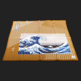 UKIYOE JAPANESE POCKET SQUARES (Yellow Mount Fuji)