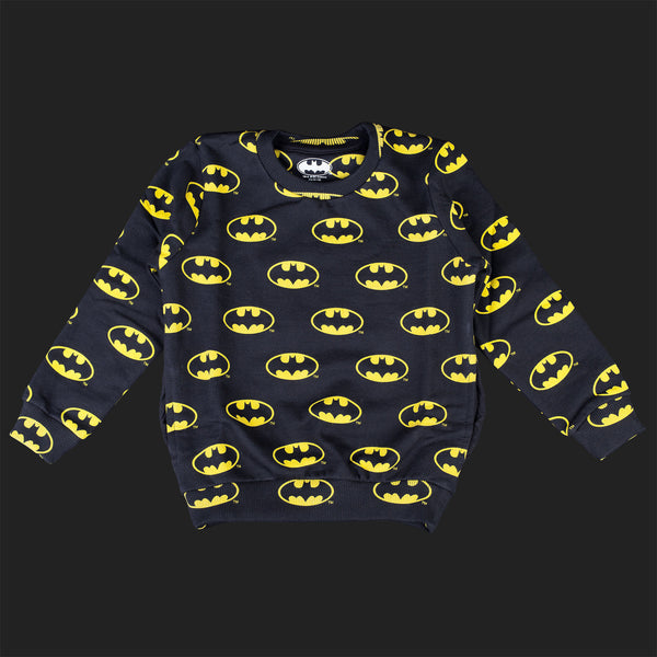 LITTLE ELEVEN PARIS BATMAN REPEAT PRINT SWEATER