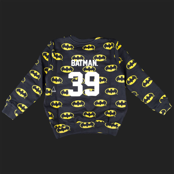 LITTLE ELEVEN PARIS BATMAN REPEAT PRINT SWEATER