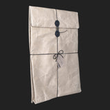 SIWA STRING & BUTTON ENVELOPE (BROWN)