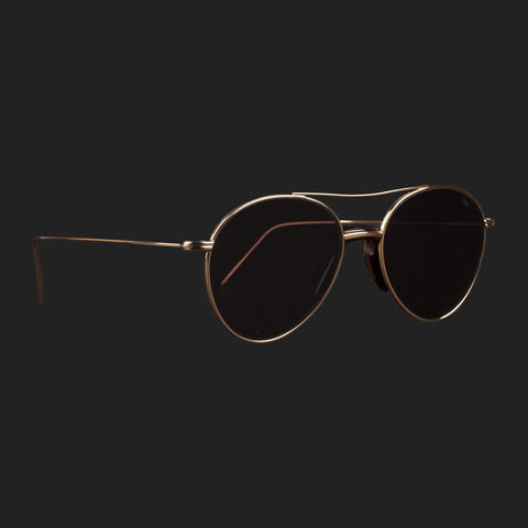 EYEVAN 7285 (716-8002 POLARIZED LENS SUNGLASSES WITH GOLD FRAME)