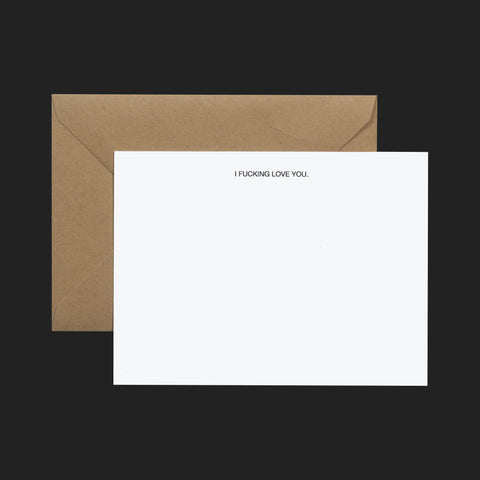 TERRAPIN "I FUCKING LOVE YOU" NOTE CARDS (PACK OF 6)